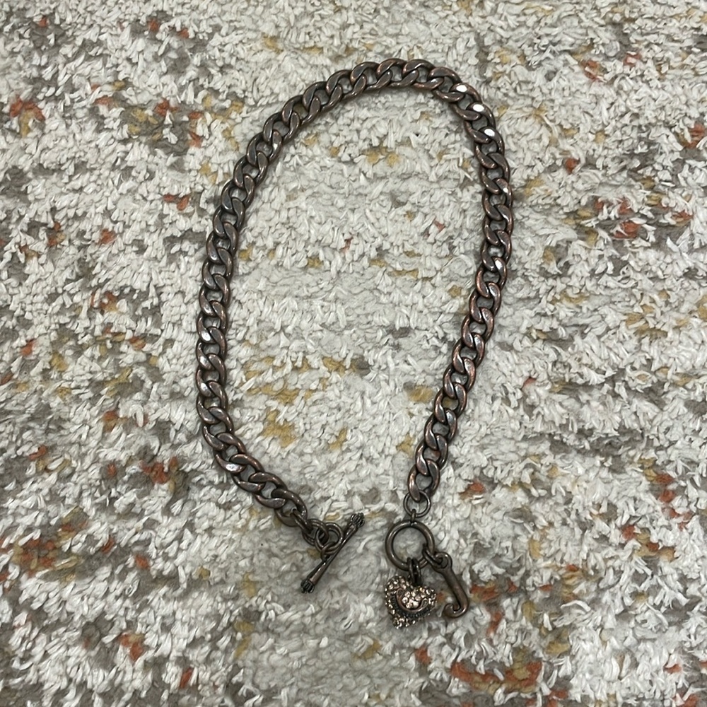 Brass/bronze short Juicy necklace